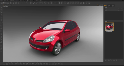 Create a photorealistic car model from an Alias model